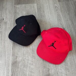 Jordan Black & Red baseball hats